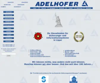 Adelhofer.de(ADELHOFER Sicherungs) Screenshot