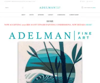 Adelmanfineart.com(Adelman Fine Art Boutique Gallery) Screenshot