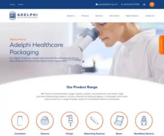 Adelphi-HP.com(Adelphi Healthcare Packaging) Screenshot