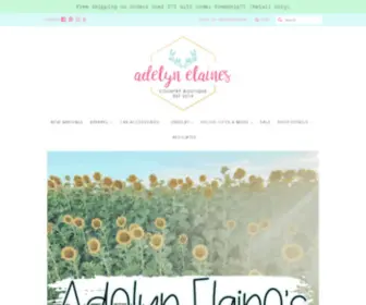 Adelynelaines.com(Adelyn Elaine's) Screenshot