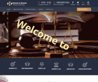 Ademola-Lawfirm.com(Barristers and Solicitors) Screenshot