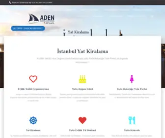 Adenyachting.com(İstanbul Yat Kiralama) Screenshot