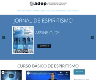 Adep.pt(Associação de Divulgadores de Espiritismo de Portugal) Screenshot