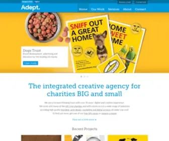 Adeptdesign.co.uk(Charity Design Agency) Screenshot