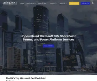 Adepteq.com(Certified Microsoft Gold Partners) Screenshot