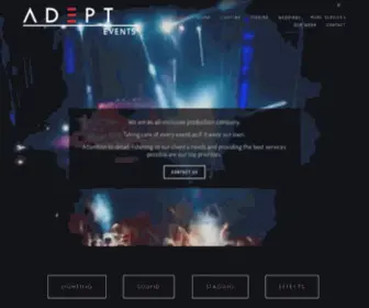 Adeptevents.com(Adept Events) Screenshot