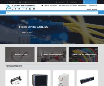 Adeptnetworks.co.uk(Networking Equipment and Networking Supplies) Screenshot