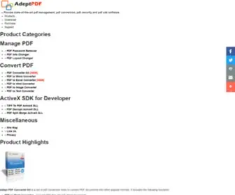 Adeptpdf.com(PDF Converter Kit) Screenshot