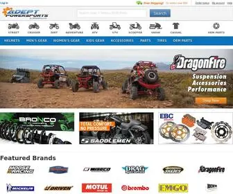 Adeptpowersports.com(Motorcycle) Screenshot