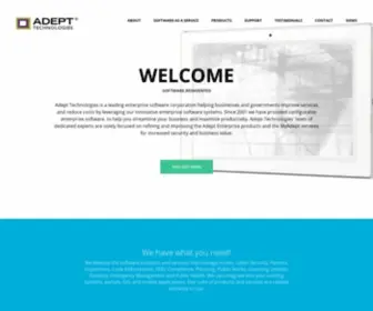 Adepttech.com(At Adept Technologies our mission) Screenshot