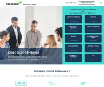 Adequancy.com(Management de transition) Screenshot