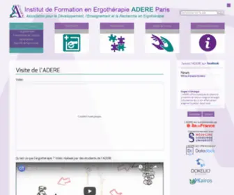 Adere-Paris.fr(Actualités) Screenshot