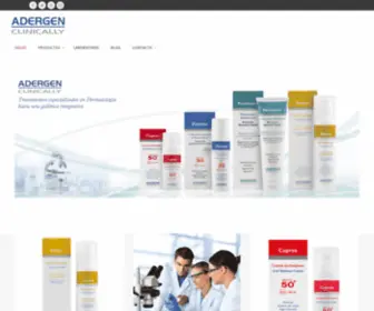 Adergen.com(Adergen Clinically) Screenshot