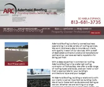 Aderholdroofing.com(The Leading Commercial Roofing Company in Tampa) Screenshot