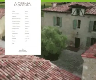 Aderma.com(A-DERMA is the first dermo-cosmetic brand with a natural plant) Screenshot