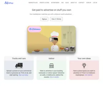 Aderoo.com(Advertise on Stuff You Own) Screenshot