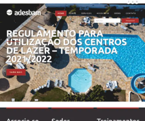 Adesbam.com.br(Associação Recreativa Cultural e Esportiva Home) Screenshot