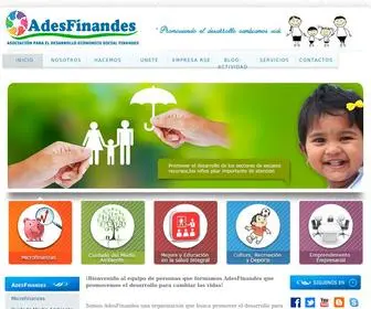 Adesfinandes.org(Exploración de mercados) Screenshot