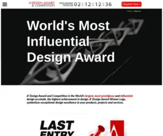 Adesignaward.com(A' Design Award and Competition) Screenshot