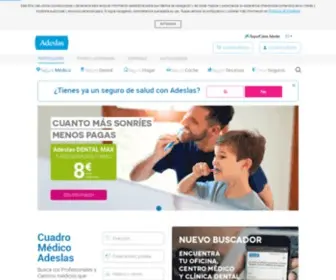 Adeslas.es(SegurCaixa Adeslas) Screenshot