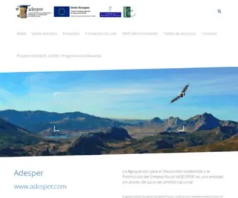 Adesper.com(Agrupación para el Desarrollo Sostenible y la Promoción de Empleo Rural) Screenshot