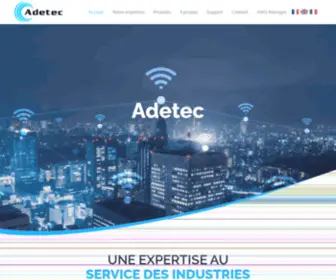 Adetec.com(Concepteur de solutions de transmission d'informations et ingÃ©nierieÂ web) Screenshot