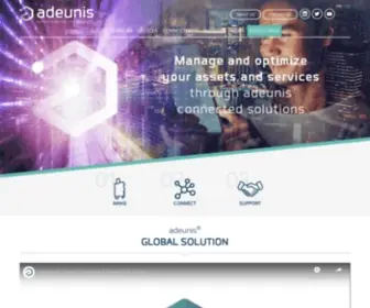 Adeunis.com(Spécialiste des solutions et capteurs connectés IoT) Screenshot