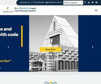 Adexa.com(Digital Supply Chain Planning) Screenshot