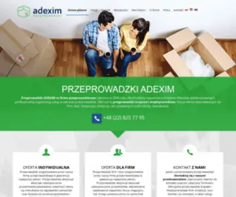 Adexim.com.pl(Przeprowadzki Warszawa Adexim) Screenshot