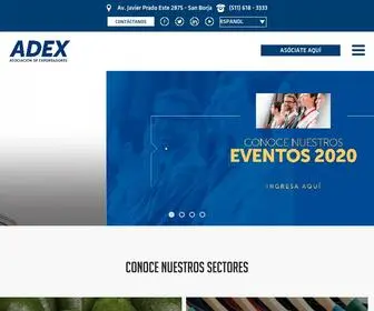 Adexperu.org.pe(ADEX) Screenshot