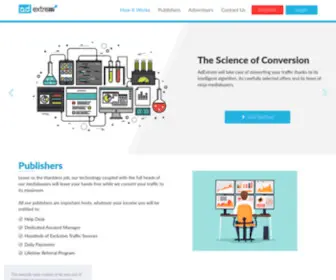 Adextrem.com(Online Advertising Network) Screenshot