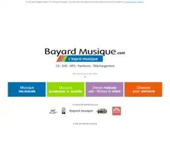 ADF-Bayardmusique.com(Bayard Musique) Screenshot