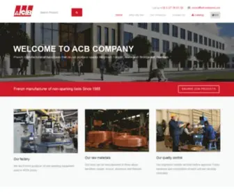 ADF-Safetytools.com(ACB, French manufacturer of non-sparking tools) Screenshot