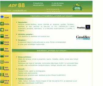 ADF88.com(Fabricant de fenêtre) Screenshot