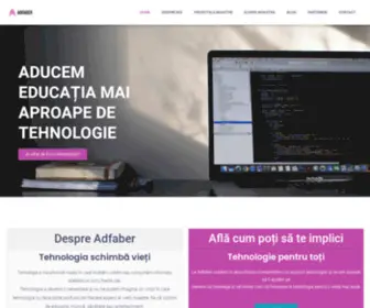 Adfaber.org(Homepage) Screenshot