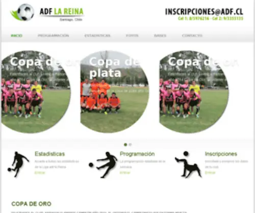 ADF.cl(Liga de futbol en Santiago) Screenshot