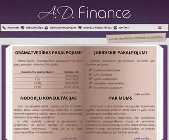 Adfinance.lv(Bas un Juridiskie pakalpojumi) Screenshot