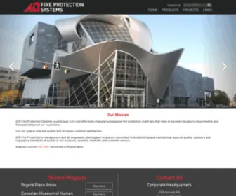 Adfire.com(AD Fire Protection Systems) Screenshot