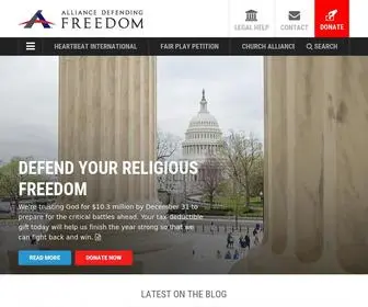 Adflegal.org(Alliance Defending Freedom) Screenshot