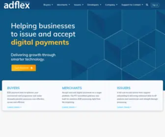 Adflex.co.uk(Payment Processing Company) Screenshot