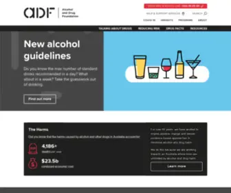 ADF.org.au(The Alcohol and Drug Foundation (ADF)) Screenshot