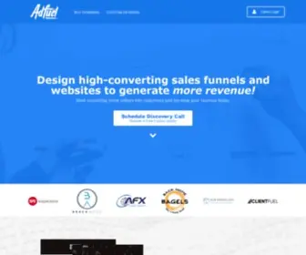 Adfuel.co(Sales Funnels Fueled by Design) Screenshot