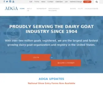 Adga.org(American Dairy Goat Association) Screenshot