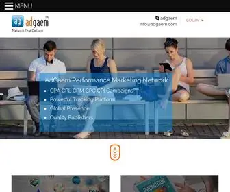 Adgaem.com(AdGaem-Fastest Growing Performance Marketing Company) Screenshot