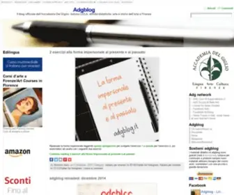 Adgblog.it(Il blog ufficiale di Accademia del Giglio scuola di lingua italiana e arte a Firenze) Screenshot