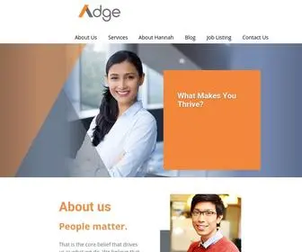 Adge.com.sg(Executive Search) Screenshot