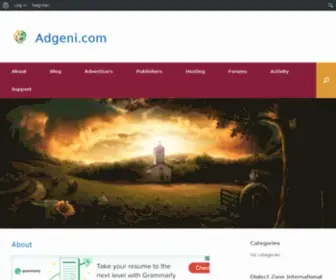 Adgeni.com(Pay per click) Screenshot