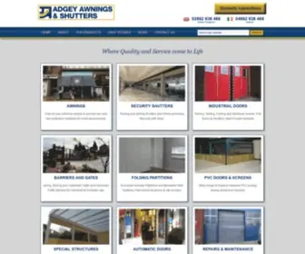 Adgeyawnings.co.uk(Adgey Awnings & Shutters) Screenshot