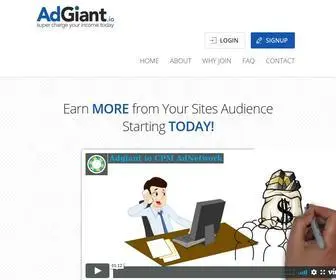Adgiant.io(CPM Ad Network) Screenshot