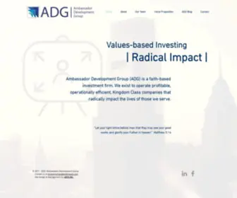 Adgimpact.com(Ambassador Development Group) Screenshot